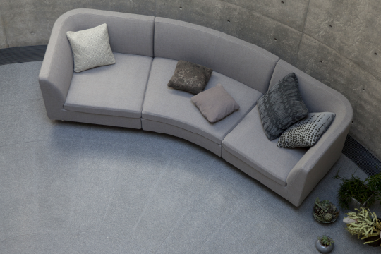 美しいカーブの扇形sofa【LSE】