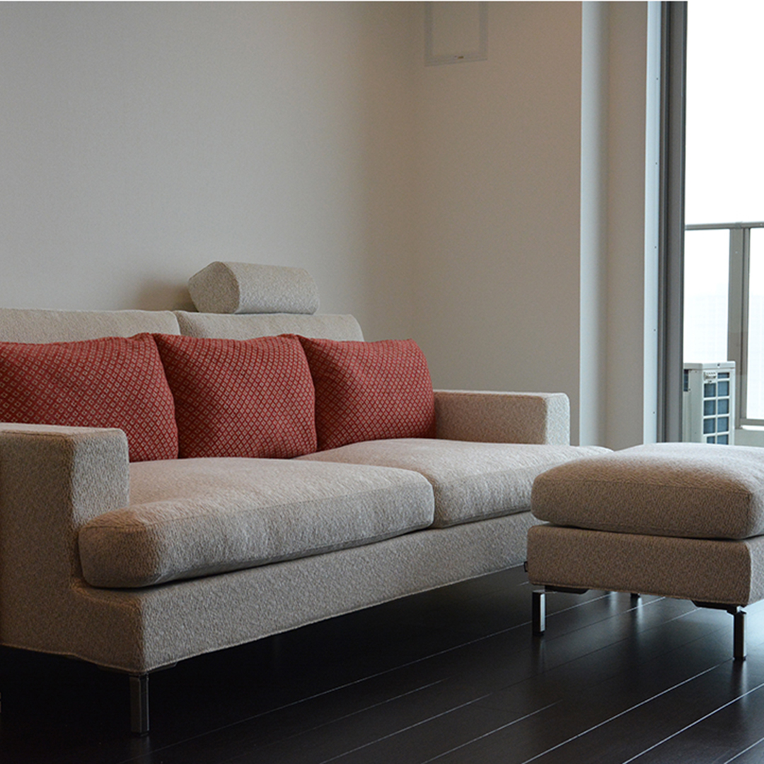 ツートーンカラーソファ